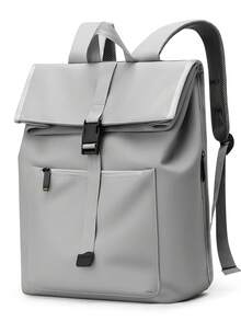 Fashionable Minimalist Men's Casual Backpack, Commuter Laptop Backpack With Large Capacity Graduation - Multicolor - View 11