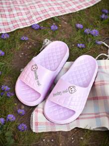 Fashionable Unisex Indoor Slippers, EVA Material Bathroom Anti-Slip, Odor-Free, Soft, Lightweight, Versatile, Comfortable House Slide Sandals, Suitable For Summer