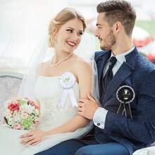 Groom To Be Bachelor Party Sash Black Gold Bowknot Design | Elegant Wedding Boutonniere Set | Pre Wedding Party Celebration Decor & Photo Prop Supplies