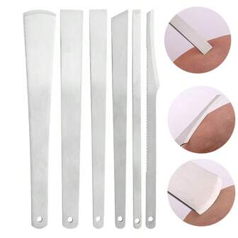 Kit de soin des ongles en acier inoxydable : Ensemble de repoussoir de cuticules et de coupe-callosités de précision - Comprend une lime à ongles et un nettoyant - Sans parfum, cadeau parfait pour les femmes, la peau morte, la fête des mères, les personnes âgées