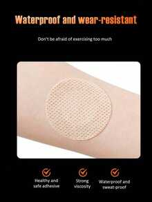 50片/20片/10片一次性男士胸贴，隐形超薄夏季防擦伤乳贴 - 彩色 - 查看 3