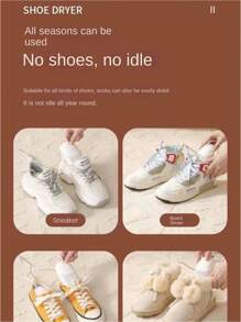 RAF 1pc Odor Eliminating Shoe Dryer For All Types Of Footwear, 360 ° All-Round Constant Temperature Shoe Drying Machine, Suitable For All Seasons Without Damaging Shoes