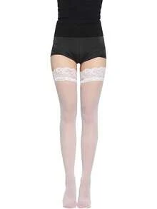 1 Pair Over Knee High Stockings For Women Plus Size Thigh High Stockings Lace Top Stay Up Pantyhose For Women Stocking Socks Fishnet Lace Top Sheer Stocking Fall Clothes Plus Size Thigh High Socks Plus Size Women Clothes Fall Long Socks Halloween Goth Halloween Costumes Women Tights Knee High Socks Stockings Women Leg Warmers Women Stockings Lingerie Plus Size Lingerie Stockings Plus Size White - Multicolor - View 35