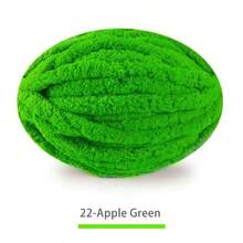 250克超厚冰纱毯，手工编织DIY线，粗雪尼尔靠垫/宠物床纱，适用于冰岛围巾、帽子、针织项目，质地柔软 - 彩色 - 查看 15