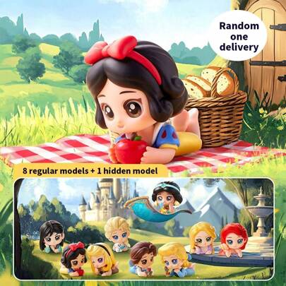 Miniso MINISO Disney Princess Afternoon Tea Break Series Blind Box Collectibles - Adorable Miniature Figurines, Unique Surprise Design, Perfect For Collectors, Gifts, And Display In Home Or Office (1 PC, Random Delivery)