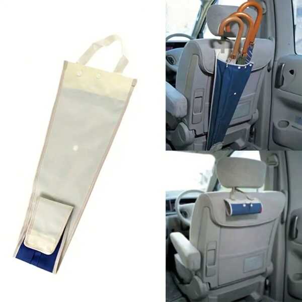 Car Truck Rear Seat Umbrella Holder Hanging Waterproof Storage Bag, Can Hold Three Umbrellas Umbrella Storage Bag Storage Bag Can Be Folded Portable Waterproof Car Umbrella Cover Simple And Convenient