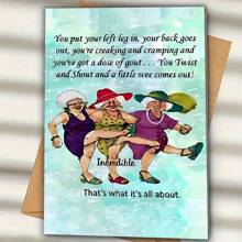 1pc, Funny Friendship Greetings Card. Send To A Best Friend. (With Envelope) Creative Granny Pattern Design. Suitable For Any Occasion, For Friends Classmates Coal Digging Friendship Greeting Card (12cm/4.7inx17cm/6.7in)