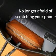 2025 New Fashionable Large Capacity Card Case & Key Holder, Genuine Soft Leather Wallet, Suitable For Car Key, PU Leather Purse