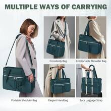 Teacher Tote Bag For Women 15.6 Inch Laptop Briefcase With Clutch Bag, Nurse Bags Professional Work Handbag For Office College Nursing, Large Utility Tote Messenger Shoulder Bag