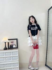 Fashionable Bow Decor Mini Handbag, Solid Color Cute Crossbody Bag, Lipstick Purse - A - View 7