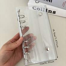 A6 Narrow Loose Leaf Cover, 10pcs 1 Grid 2 Grid 3-Inch Storage Bags, Postcards Binder Collect Book Organizer,Back To School,School Supplies