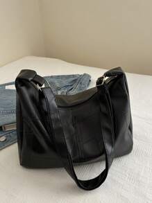 Fashionable Versatile Solid Color Casual Minimalist Crossbody Bag