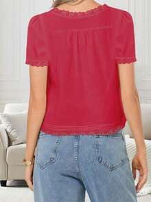 Women Blouses & Shirts - Red - View 6