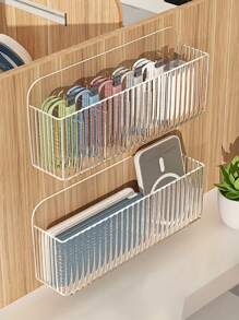 Bathroom Vanity Wall Mounted Storage Organizer Box, Household Toiletry Rack For Cosmetic, No Drilling Required, Back To School