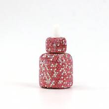 1PC, Luxury Sequin Glass Mini Dropper Bottle, Essential Oil Vials, Travel Refillable, Cosmetic Sample Containers, Liquid Perfume Bottles, Dispenser Sample Containers Home Organiser, Travel Accessories, Holiday Special Gifts