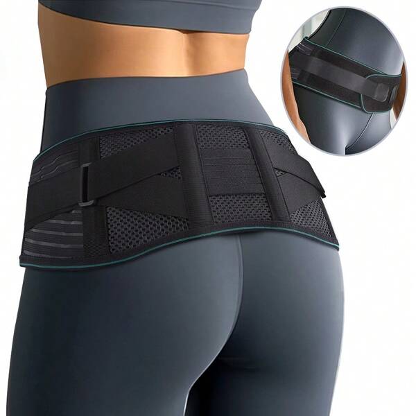 Adjustable Sacroiliac Hip Belt For Men And Women - Lower Back & Hip Support Brace, Ideal For Sports & Daily Use, Ergonomic Support Belt Gym Accessories Lumbar Girdles