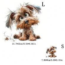 1/2/3 Pcs Cartoon Puppy Anime Magical Theme Heat Transfer Patches, Durable Plastic, Washable And Easy To Iron, Suitable For DIY T-Shirts, Sweatshirts, Jeans, Backpacks, Handbags, Pillows, Vintage Baseball Caps - Holiday Decor Stickers