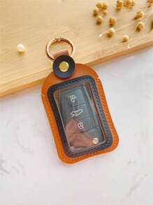 1 pieza Funda de protección para llave de coche con control remoto universal. Compacta, conveniente y fácil de llevar. Accesorio para llave de coche para mujer, mini billetera, monedero, billetera