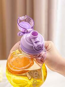 1pc 40oz Gym Water Bottle Food-Safe Leakproof Direct Drinking Bottle Colorful Water Jug For Gym,Fitness,Outdoor Sports