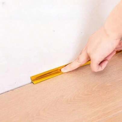 1 pieza Tira autoadhesiva de calafateo de 3 metros/118,11 pulgadas, cinta decorativa de PVC, moldura interior, adhesivo de pared, moldura de esquina, decoración del hogar, póster adhesivo para el jardín