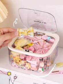 1pc Nursery Bedroom Storage Box, Multipurpose Baby Room Storage Container For Small Items - Multicolor - View 3