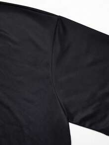 Men's Vintage Dark-Tone Casual Short Sleeve T-Shirt, Polyester Fabric, Suitable For Sports & Fitness, Emo, 2000s Style - Black - View 6