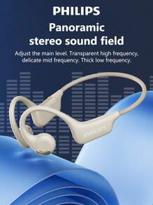 PHILIPS Casque Bluetooth PHILIPS TAA1708, crochet d'oreille son ambiophonique HIFI, audio directionnel, pour sport, course à pied, cyclisme, longue durée de vie de la batterie, annulation du bruit, appel, musique, jeux, casque sans fil à écouteurs ouverts, compatible avec les smartphones et les ordinateurs