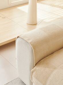 1 pièce Housse de coussin de canapé universelle pour les 4 saisons, housse de siège de canapé moderne et minimaliste antidérapante, anti-poussière et lavable, douce, non décolorante, couverture de canapé pour animaux de compagnie, convient aux canapés d'angle, chambres à coucher, bureaux, décorations de salon - Kaki - Voir 6