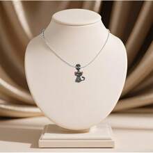 Women's Jewelry, Silver Accessories, DIY Necklace, Bracelet, Gothic Hippo & Kitten Pendant, For Daily, Party, Banquet, Gift, Holiday Wear
