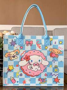 Sanrio Sanrio Kuromi Cartoon Printed Felt Bag Handbag Felt Tote Bag Storage Bag Felt Gift Bag