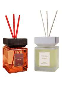1 diffusore a bastoncini da 500ml/16,9 once, profumo di canna, fragranza per la famiglia, bottiglia decorazione per la casa, regalo adatto per il soggiorno, la camera da letto, l'ufficio e il bagno - elegante diffusore d'aria, tema natalizio.