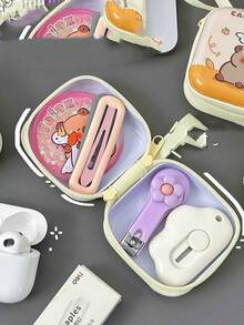 Capybara Mini Coin Purse, Portable Earbud Case With Cute Capybara Design Coins & Keys Holder - Multicolor - View 9