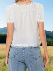 Women Blouses & Shirts - White - View 3