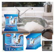 Jaysuing Drain Blockage Removal Powder Toilet, Kitchen, Drain Blockage, Dredging, Cleaning, Deodorant Powder