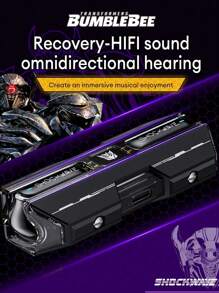 TRANSFORMERS Transformers TF-T01 Bluetooth Ohrhörer, kabellose Ohrhörer mit Halbinnenohrtechnik, Berührungssteuerung für Lautstärke, geringe Latenz, Mikrofon, Musik, Gaming, passive Geräuschunterdrückung