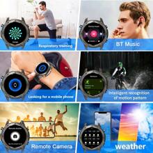 Military Rugged GPS Smartwatch For Men, 1.43" AMOLED Display, 50M Waterproof, 500mAh Battery, BT5.3 Calls, Altitude, Atmospheric Pressure, Compass, 170+Sports Tracking, Fitness Tracker For Outdoor, Climbing, Camping, Running, Gym, Compatible With Android & IOS
