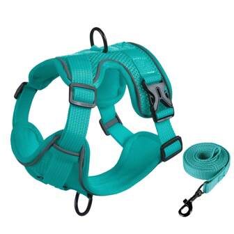 1 Set Reflective Breathable Vest-Style Dog/Cat Leash Harness, Suitable For Cats And Dogs