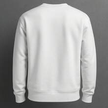Men's And Women's Basic Casual Comfortable Modern Fashion Winter Cold Autumn TomDeGriffe Crewneck Sweatshirt Without Hood - 白色 - 查看 2