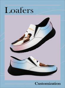 Mocasines de mujer de ancho personalizado, zapatos náuticos casuales, zapatillas tipo slip-on fáciles de caminar para mujer, zapatos planos de moda cómodos y de ocio para todas las estaciones