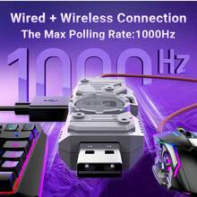 No Need APP Android IOS Mobile Phone Controller Gaming Keyboard Mouse Converter Plug And Play Mobile Controller Gamepad - Multicolor - View 9