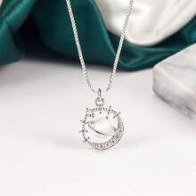 1pc Dreamy Planets & Universe Astronomy Sphere Colorful Pendant Necklace, Suitable For Women Everyday Wear