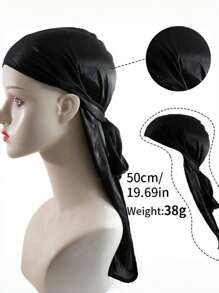Menl Durag Solid Color Elastic SilkPirate Hat.Fashionable And Comfortable For Casual Sports Outdoor Activities, Breathable And Soft,Unisex Headscarf Pirate Hat Pirate Costume