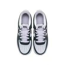 Nike AIR FORCE 1 GS 青少年休闲运动鞋 - 綠白色 - 查看 3