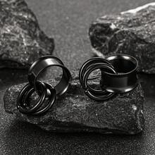 2PCS 316 Stainless Steel Round Ear Tunnels With 2 Smooth Loop Rings Expander Piercing Women Body Jewelry Plugs Stretcher New Arrival - Multicolor - View 21