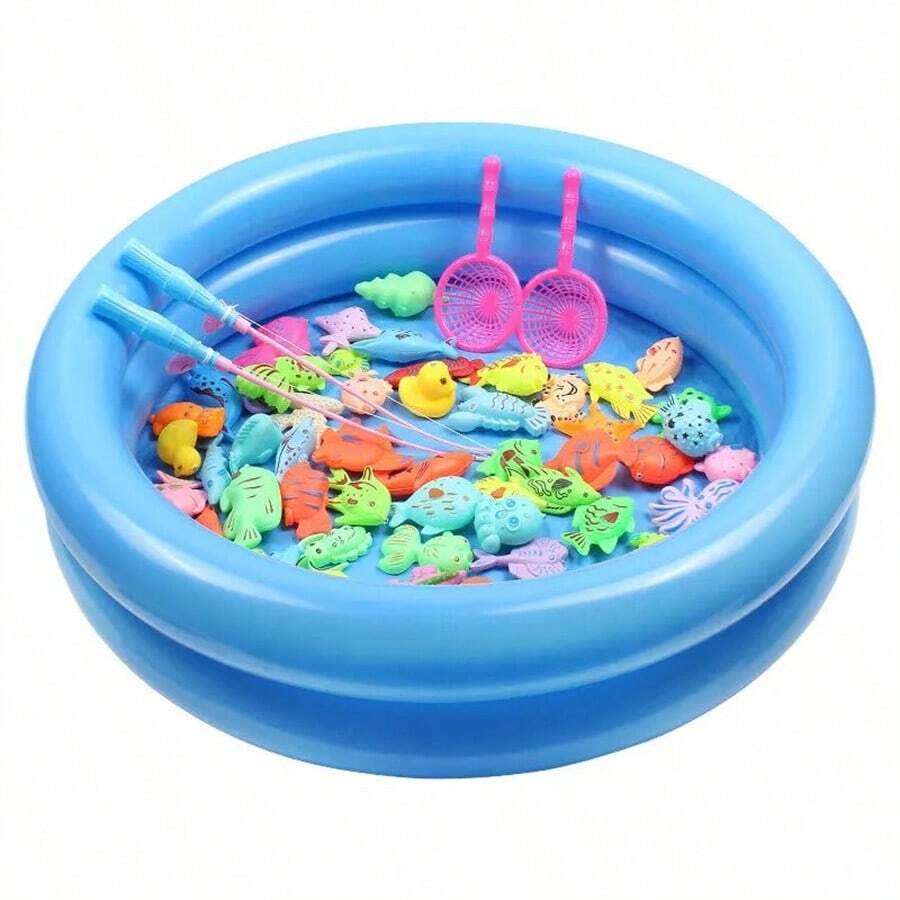 Piscina inflable pequeña, piscina inflable de cojín redondo de doble capa, piscina inflable