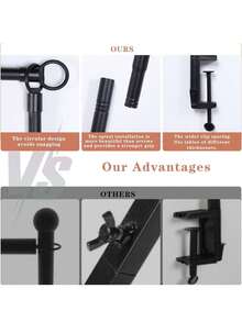 Adjustable Over The Table Rod Stand With Clamps Black/Gold Metal Table Arch For Wedding Birthday Party Anniversary Decoration Over The Table Rod Stand With Clamps, Adjustable Table Arch Flower Table Arch Stand Balloon Flower Arch Frame For Weddings - Multicolor - View 9