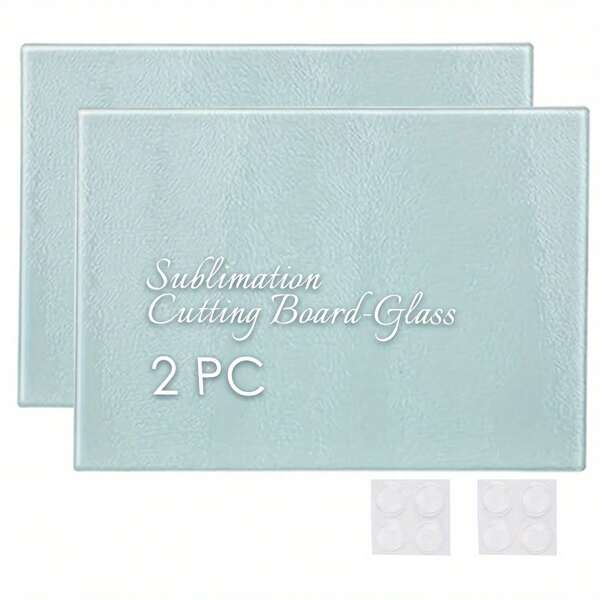 7,87 x 11,02 Zoll großes Glasschneidebrett, Sublimationsrohling, kratzfest, hitzebeständig, strukturiertes Muster, personalisierbares Geschenk, geeignet für die Zubereitung von Speisen – ideal für Weihnachten, Halloween, Ostern, Thanksgiving, Muttertag