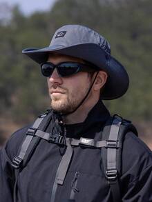 1 件轻便男士透气太阳帽，户外钓鱼渔夫帽宽边防紫外线登山帽男士太阳帽夏季帽子，适合徒步旅行和钓鱼等夏季户外活动