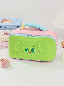 1 Piece Colorful Bear Rabbit & Dog Patterns Cosmetic Bag Large Capacity Make Up Organizer Skincare Pouch Purse Multi-Functional Travel Cosmetic Bag Portable Make Up Bags With Multi-Pocket Travel Washing Bag Large Toiletries Bag Skincare Bag Portable Beauty Tool Storage Cosmetic Organizer Fashionable Durable Shower Bath Cosmetic Bag - Multicolor - View 10