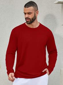 Camiseta de manga larga de alto rendimiento para hombre, 5 piezas